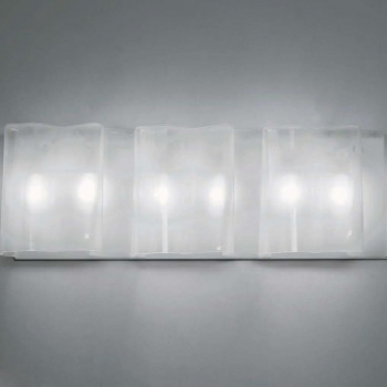 Artemide Светильник настенный Logico parete micro 3, fluo, стекло белое